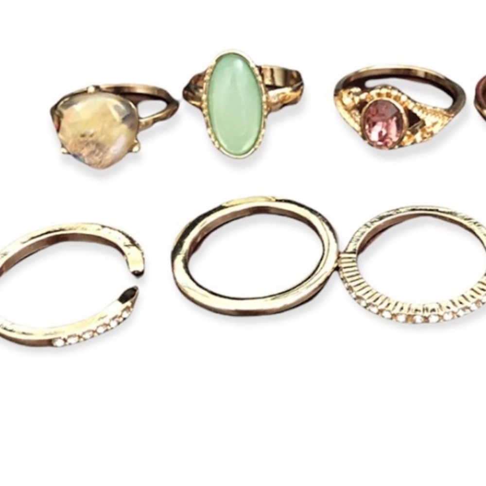 Torrid-Ten Gold Tone Rings - Picture 2 of 2
